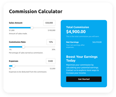 Commission Calculator
