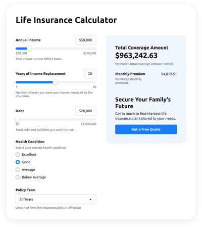 Life Insurance Calculator