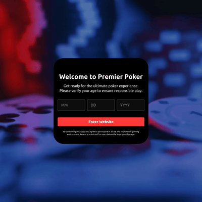 Poker Age Verification