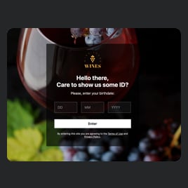 Age Verification Form Alcohol