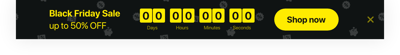 HTML Black Friday Countdown Timer template