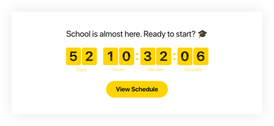 HTML School Countdown Timer template