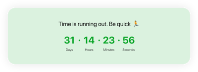 HTML Simple Countdown Timer template