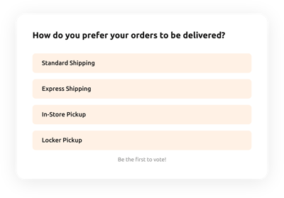 Delivery Preference Poll