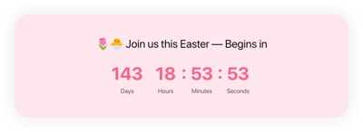 HTML Easter Countdown Timer template