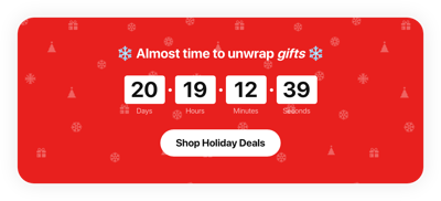 HTML Christmas Countdown Timer template