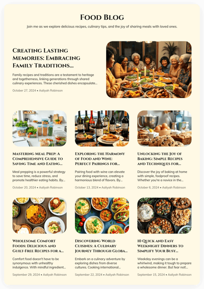 Food Blog