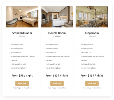 Pricing Columns