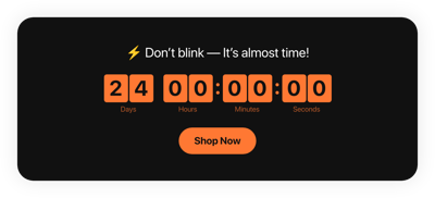 HTML Ticker Countdown Timer template
