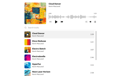 HTML Song Playlist template