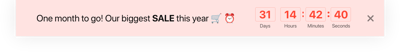 HTML Month Countdown Timer template