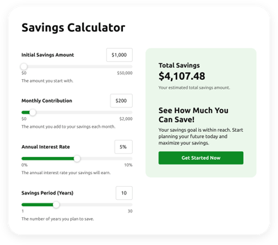 Savings Calculator