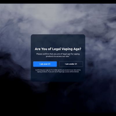Vape Age Verification