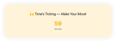 HTML Seconds Countdown Timer template