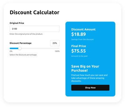 Discount Calculator