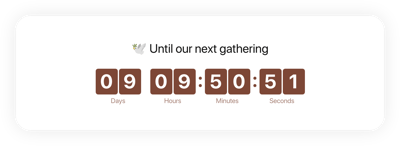 HTML Church Countdown Timer template