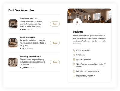 Venue Booking