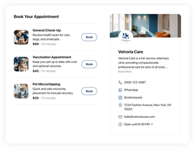 Veterinary Booking