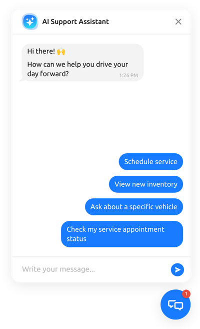 AI Chat Support
