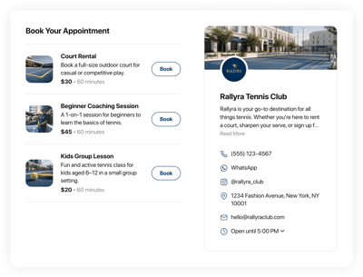 Tennis Court Booking