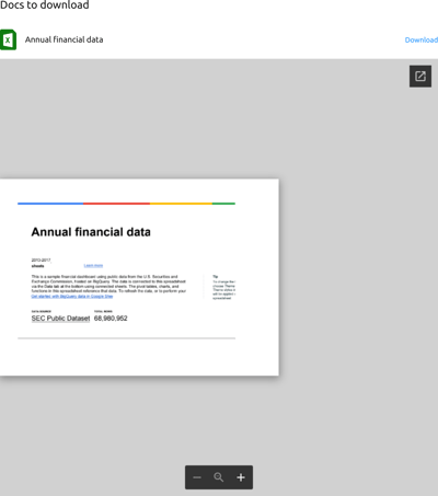 Google Sheets Viewer
