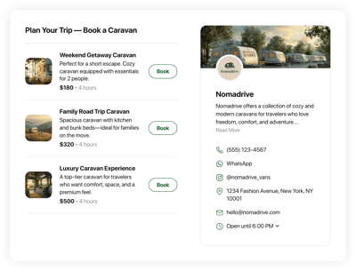 Caravan Booking Form