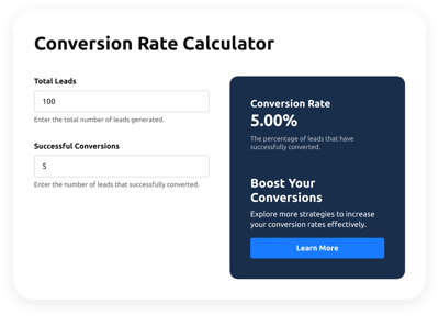 Conversion Rate Calculator