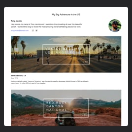 Travel Blog Portfolio