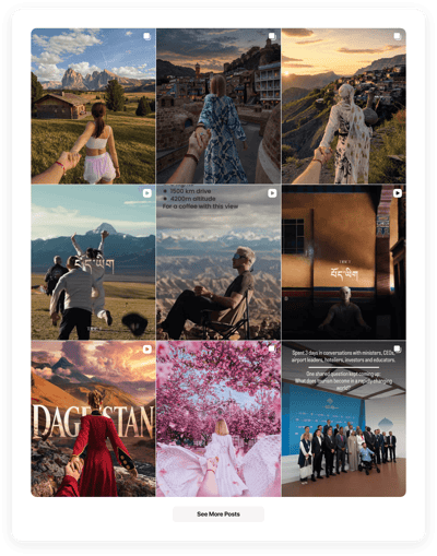 HTML Instagram Grid template