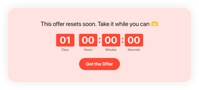 HTML Repeating Countdown Timer template