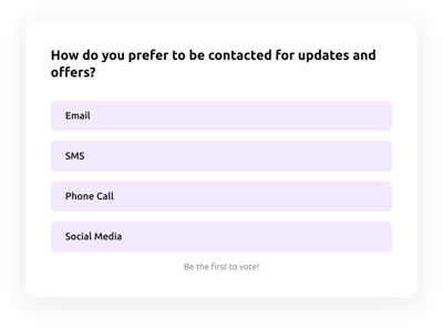 Preferred Communication Channel Poll