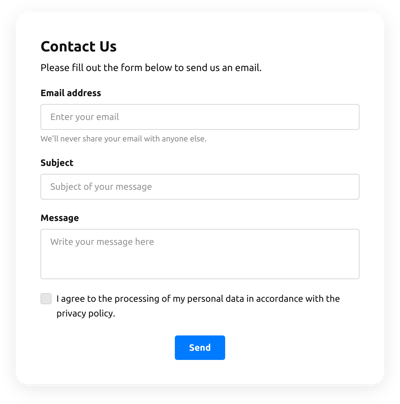 Smtp Contact Form