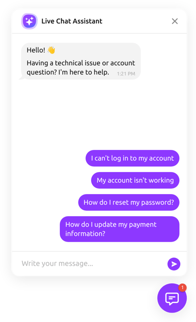 Live Chatbot