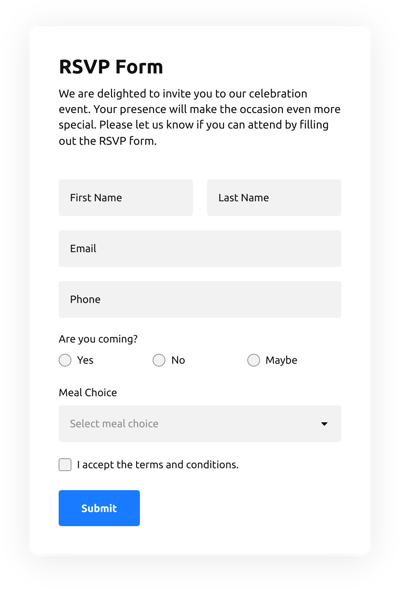Rsvp Form