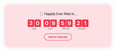 HTML Marriage Countdown Timer template