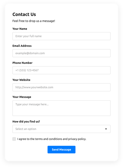 Contact Us Form