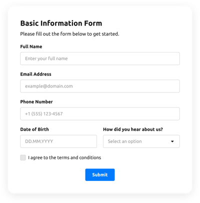 Basic Form
