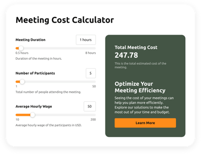 Meeting Cost Calculator