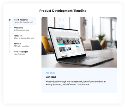 Product Development Timeline