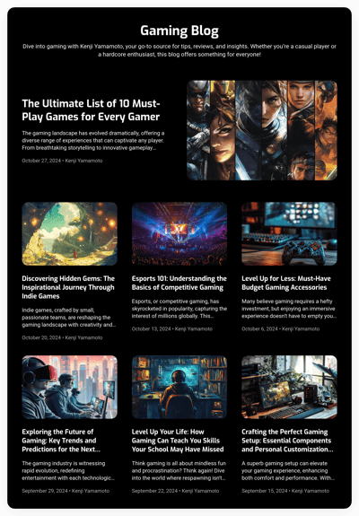 Gaming Blog