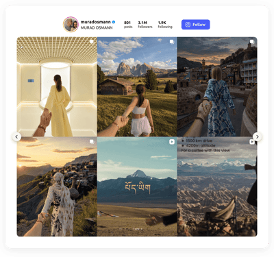 HTML Instagram Profile template