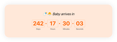 HTML Pregnancy Countdown Timer template