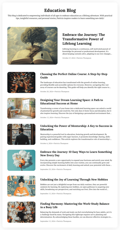 Education Blog