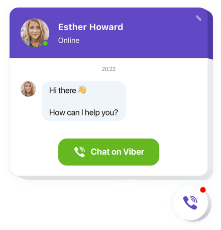 Viber Chat Online Widget für Website