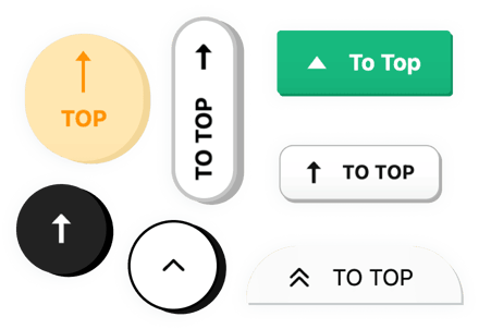 Bouton Haut de page widget pour site web