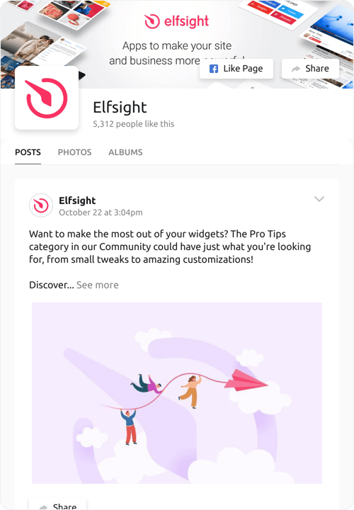 Feature your latest posts and build stronger community interaction