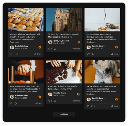 Combine your social channels and display all your Halloween activity in one place