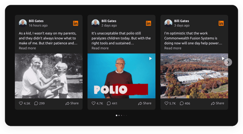Share your seasonal updates and show what’s happening behind the scenes