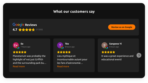 Showcase happy customer stories to inspire confident purchases