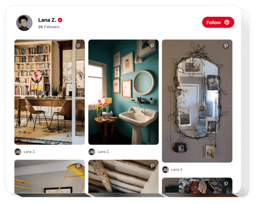 Share Visual Recipe Boards from Pinterest